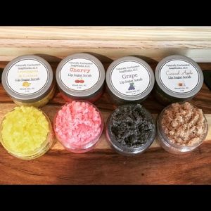 Bundle 4 jumbo 2oz lip scrubs